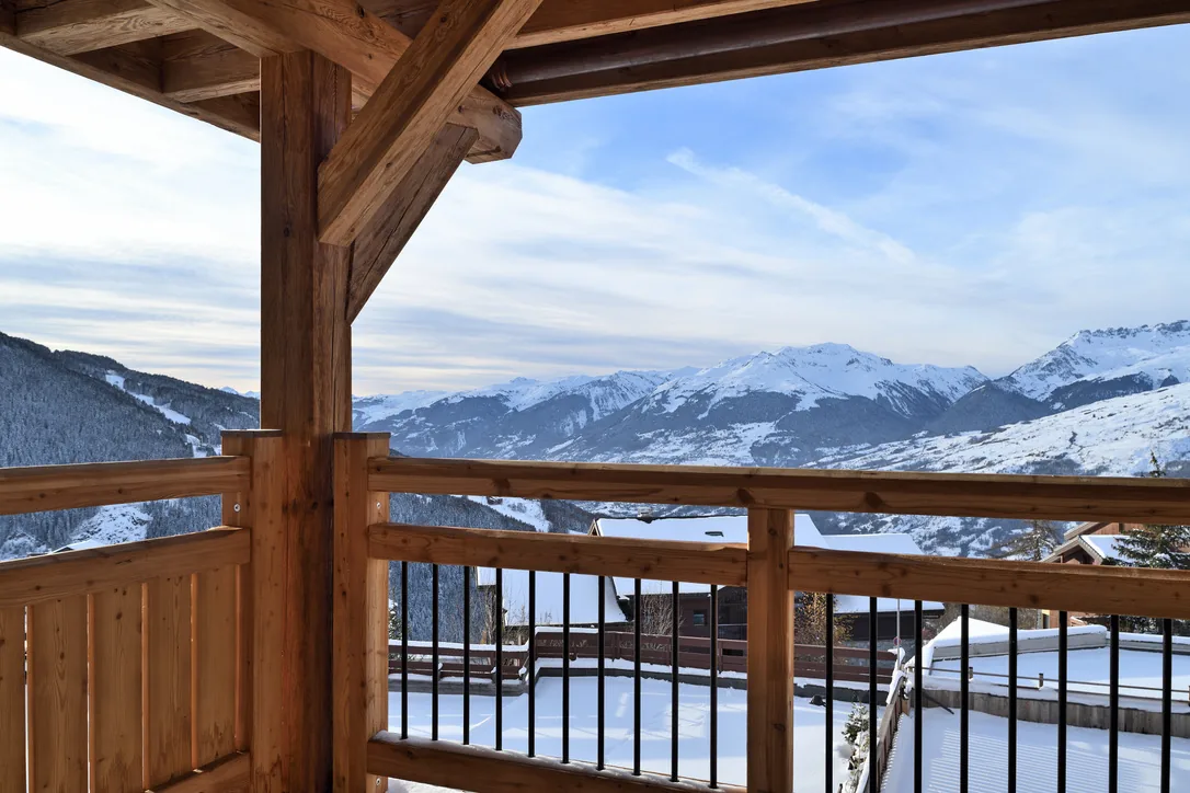 Balcon panoramique à Epicime Lodge, Peisey-Vallandry