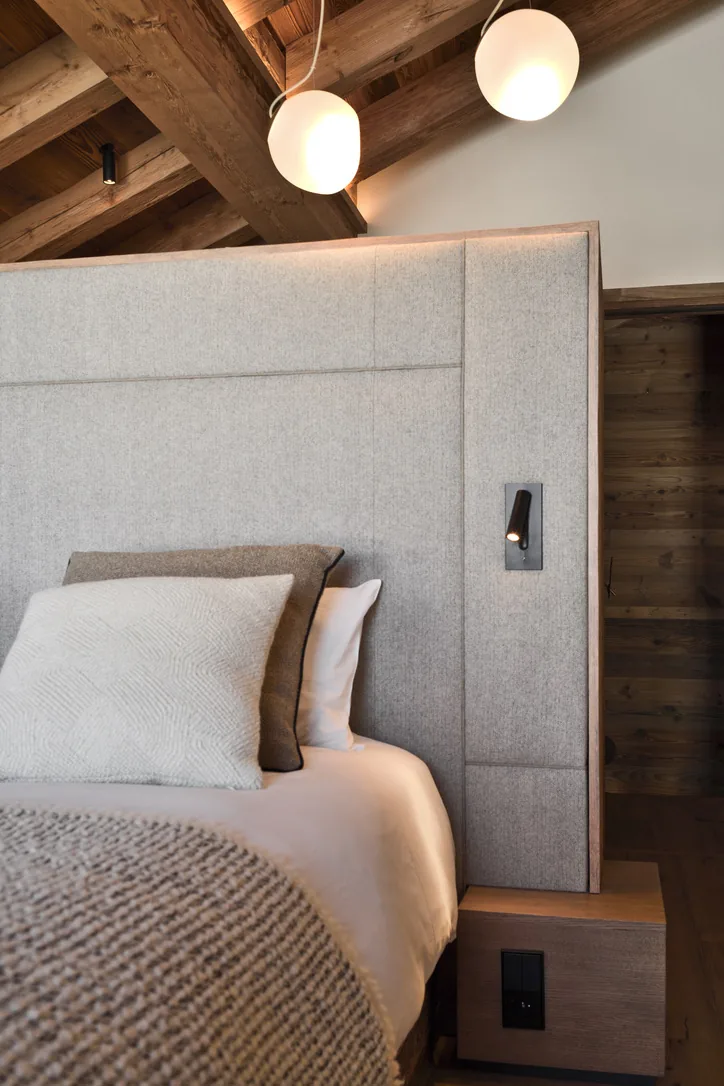 Chambre ouverte sur le balcon à Epicime Lodge, Peisey-Vallandry